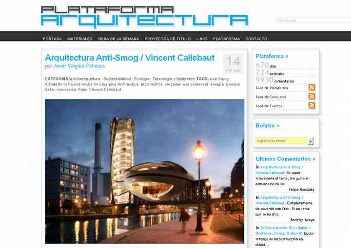 PLATAFORMA ARQUITECTURA