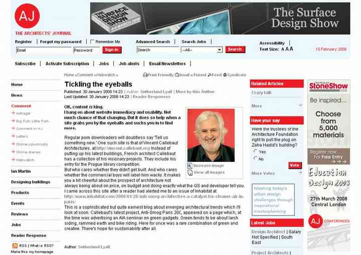 THE ARCHITECTS'JOURNAL